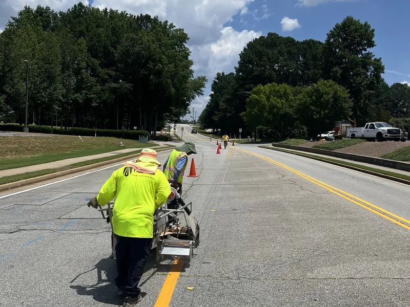 Tioman Construction pavement marking project - Slide 3